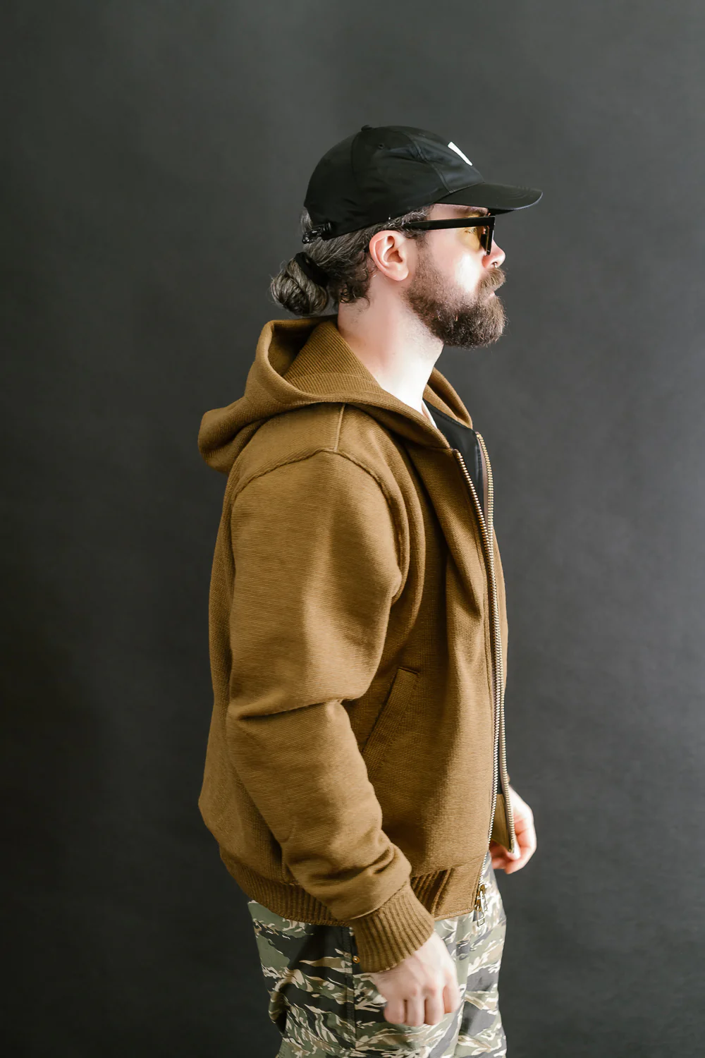 Dant x Dehen - Full Zip Moto Hoodie - Goldmine - Image 12