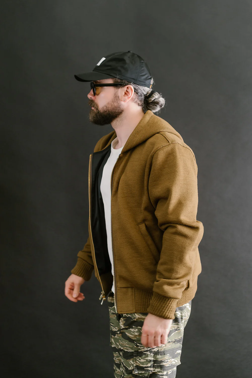 Dant x Dehen - Full Zip Moto Hoodie - Goldmine - Image 15