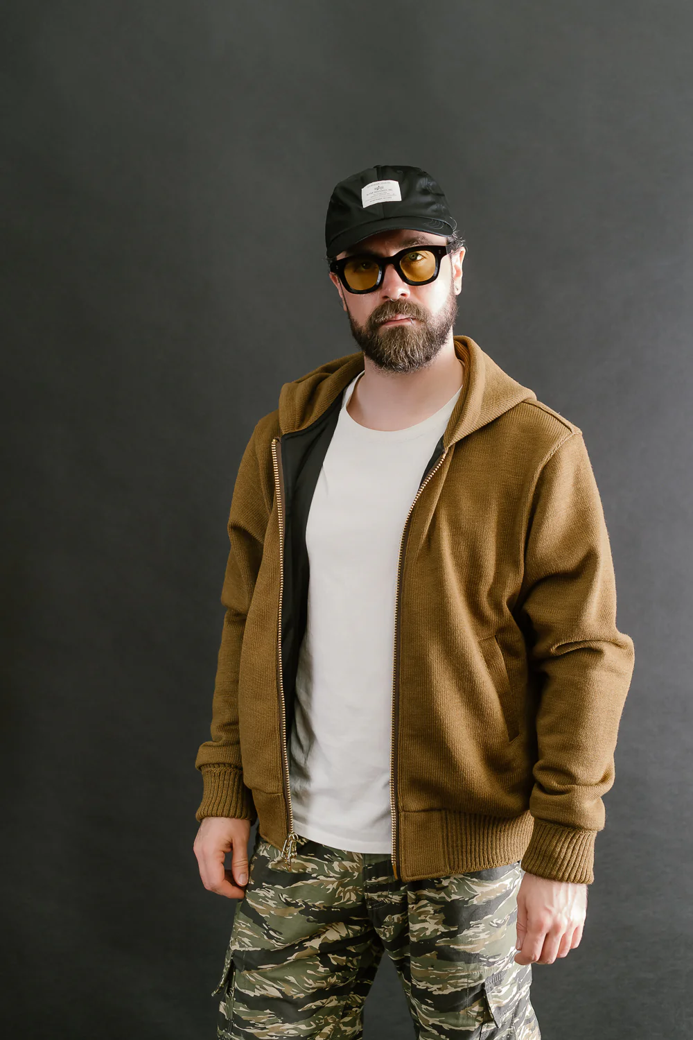Dant x Dehen - Full Zip Moto Hoodie - Goldmine - Image 16