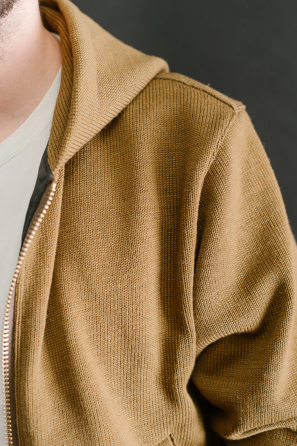 Dant x Dehen - Full Zip Moto Hoodie - Goldmine - Image 17