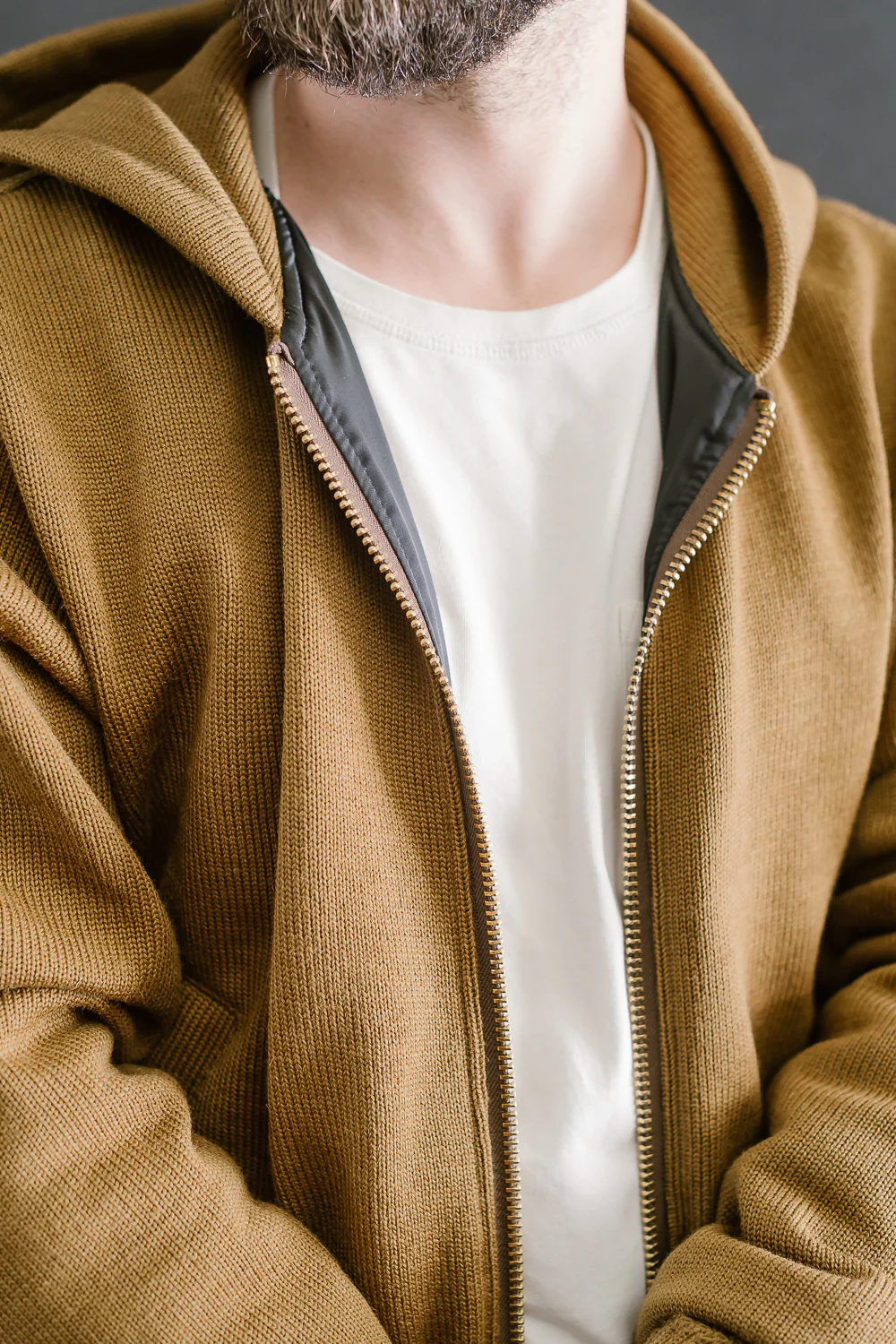 Dant x Dehen - Full Zip Moto Hoodie - Goldmine - Image 18