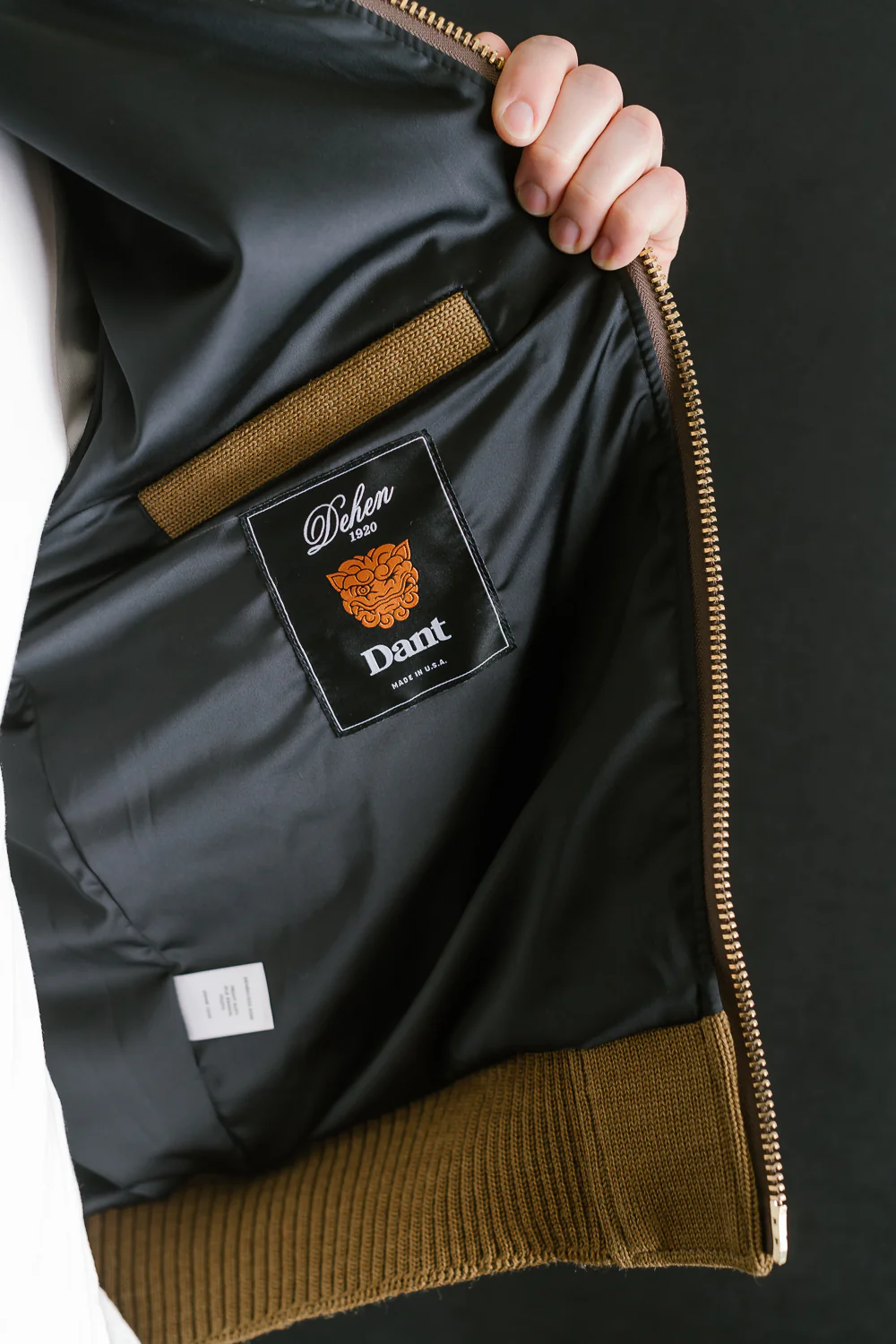 Dant x Dehen - Full Zip Moto Hoodie - Goldmine - Image 20