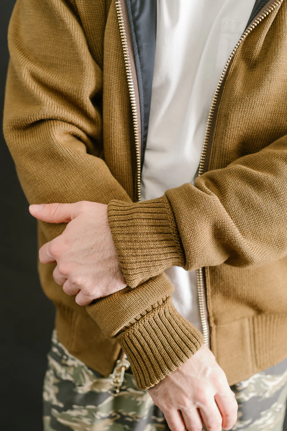 Dant x Dehen - Full Zip Moto Hoodie - Goldmine - Image 23