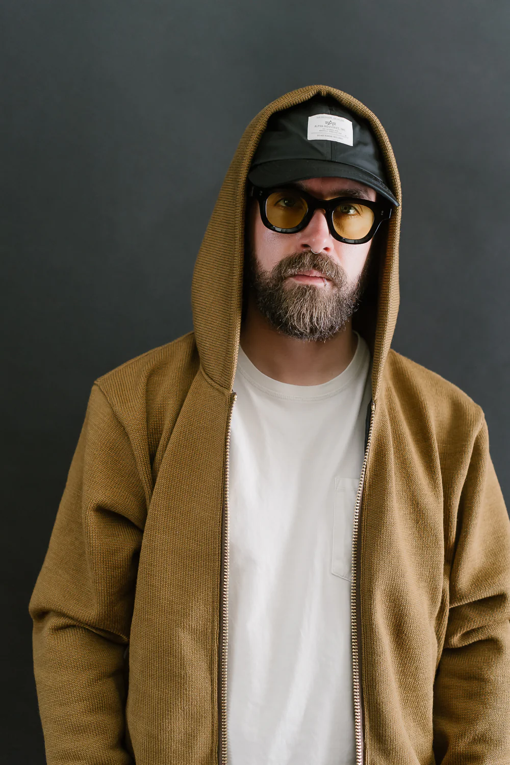 Dant x Dehen - Full Zip Moto Hoodie - Goldmine - Image 26