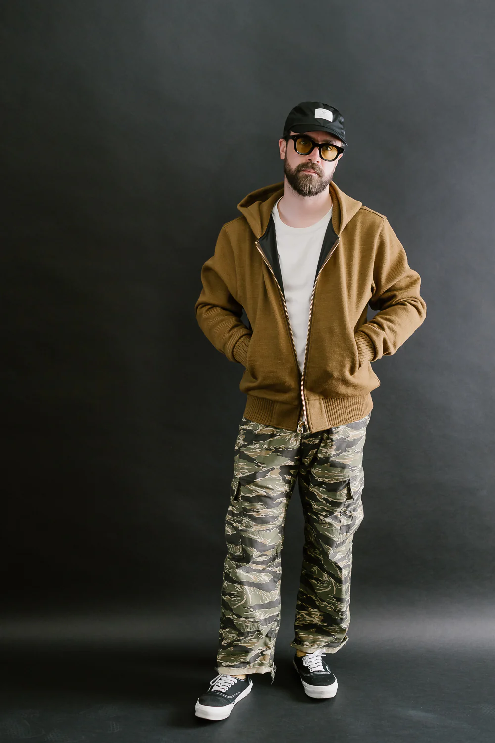 Dant x Dehen - Full Zip Moto Hoodie - Goldmine - Image 7