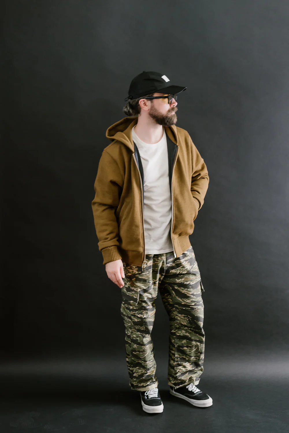 Dant x Dehen - Full Zip Moto Hoodie - Goldmine - Image 8