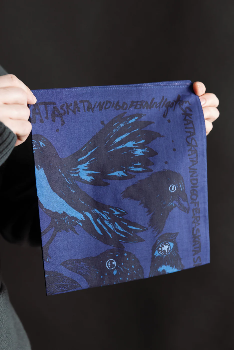 Devil's Bird Bandana Ragnar Persson Collab - Blue, Black - Image 3