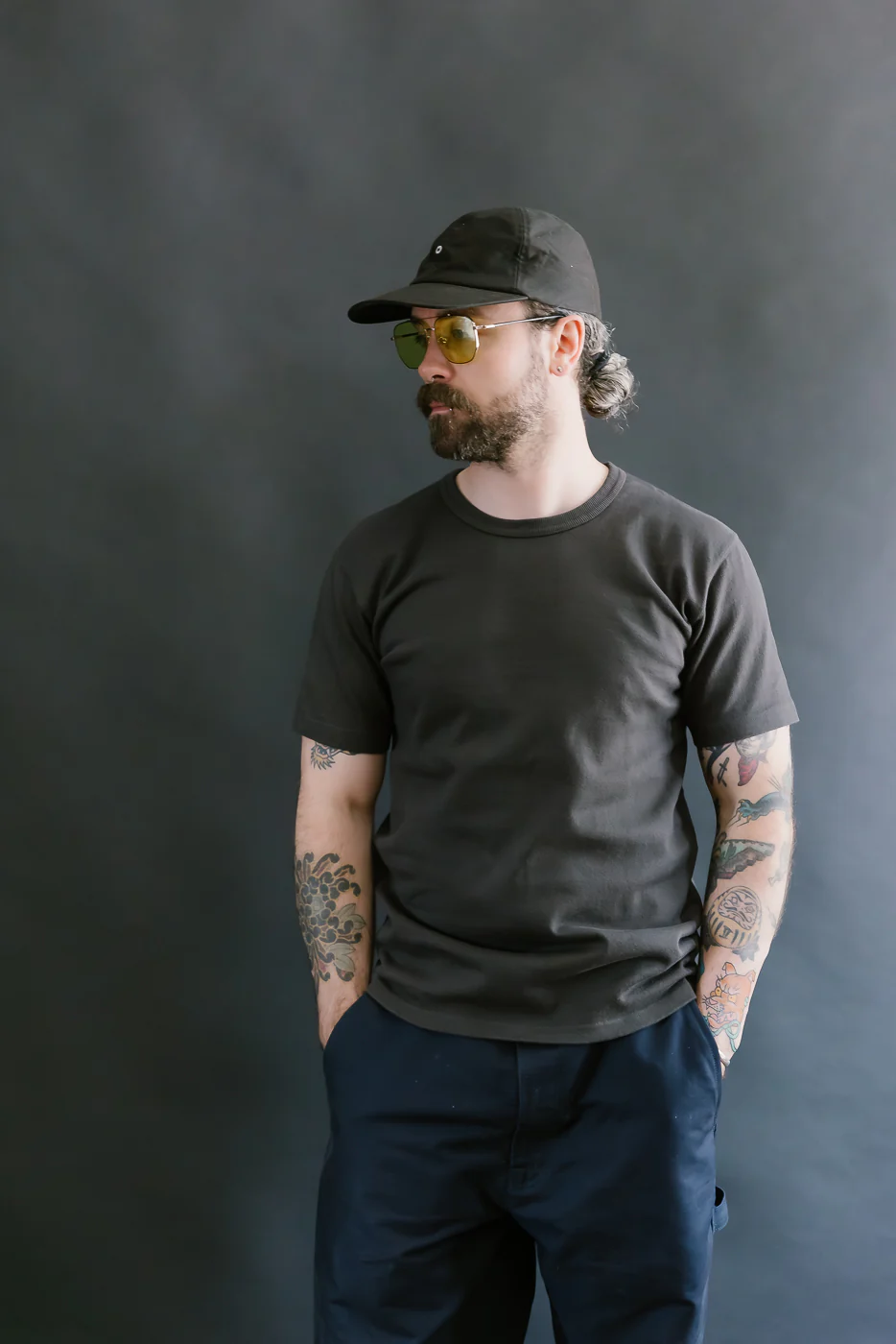 Double Heavyweight Crewneck T-Shirt - Sumi - Image 12