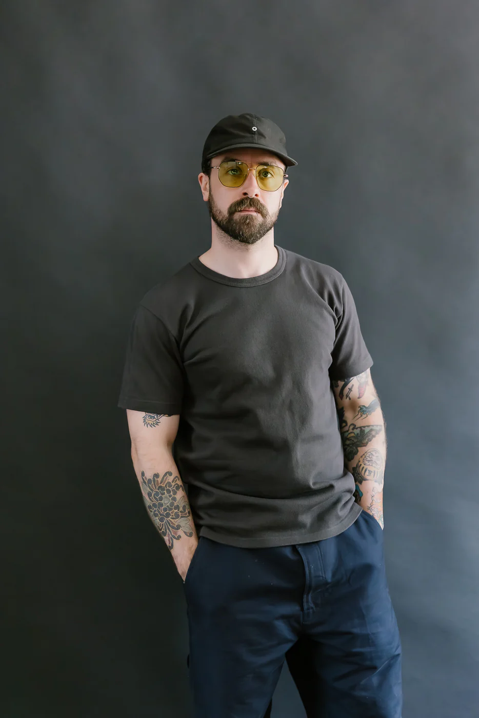 Double Heavyweight Crewneck T-Shirt - Sumi - Image 13