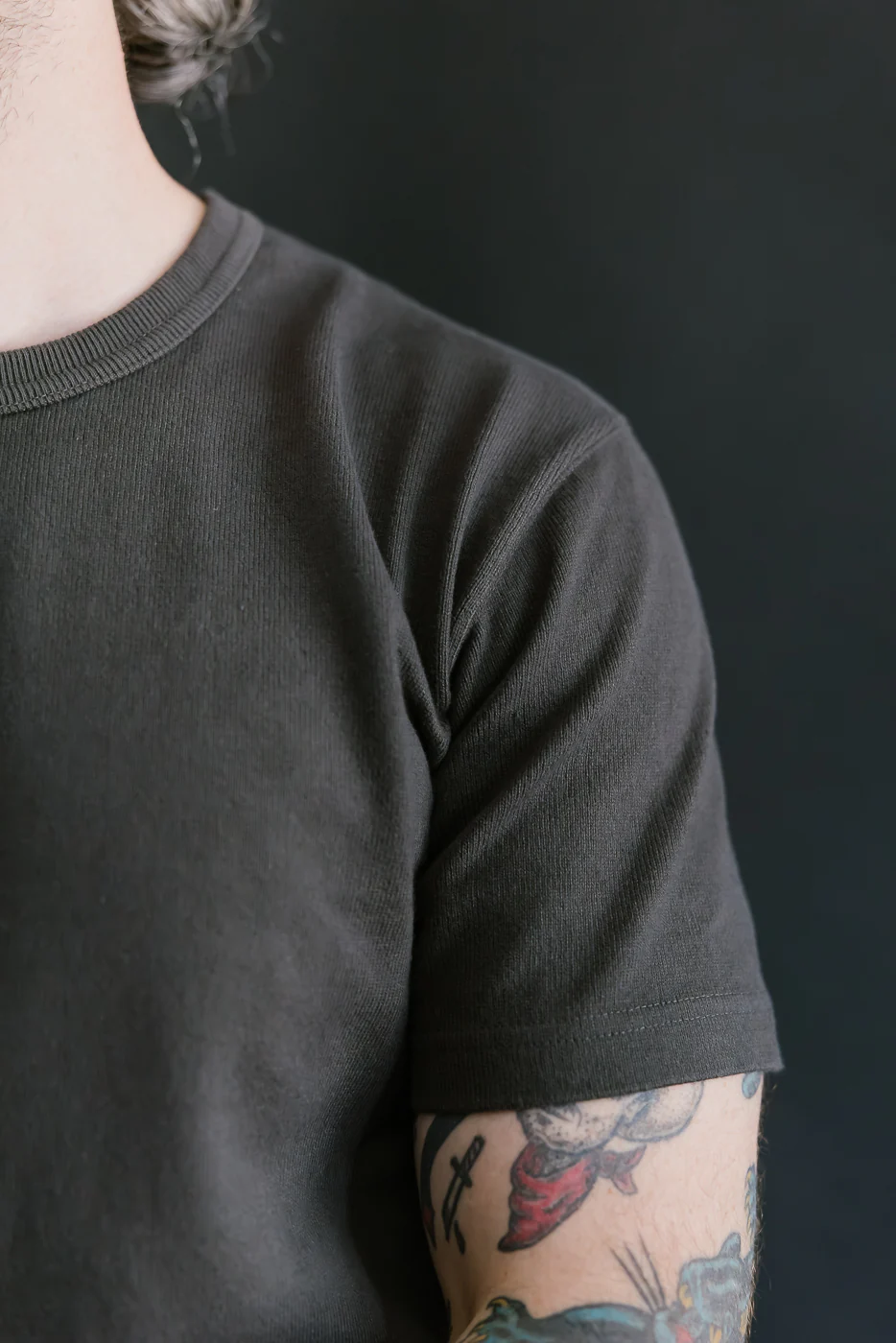 Double Heavyweight Crewneck T-Shirt - Sumi - Image 14