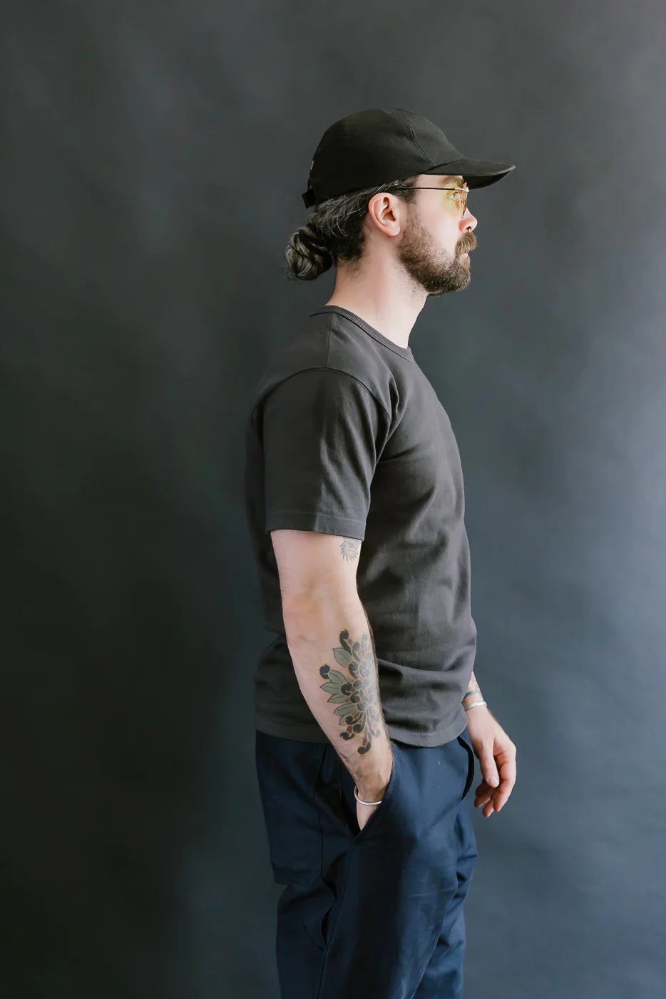 Double Heavyweight Crewneck T-Shirt - Sumi - Image 9