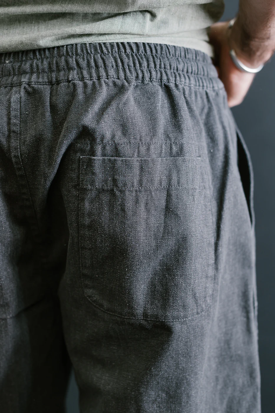 Drawstring Shorts HBT - Charcoal - Image 18