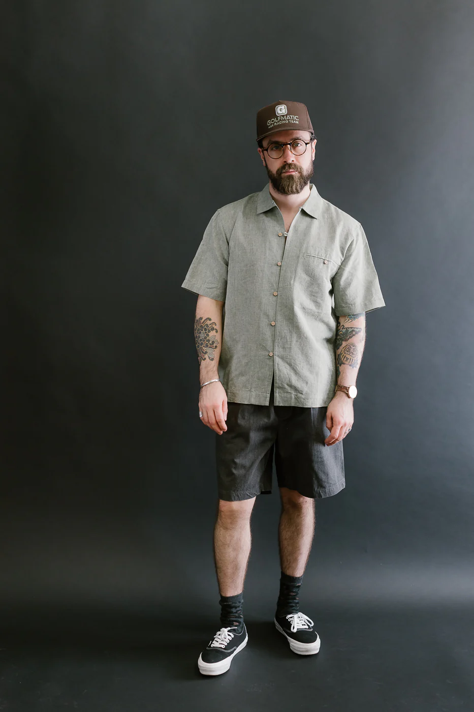 Drawstring Shorts HBT - Charcoal - Image 6