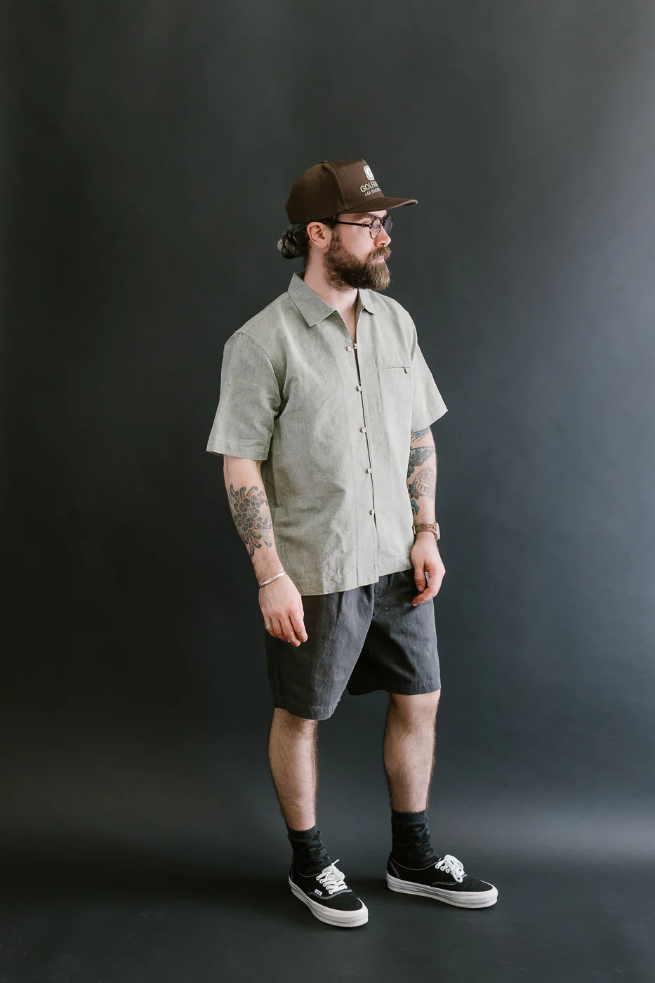 Drawstring Shorts HBT - Charcoal - Image 7