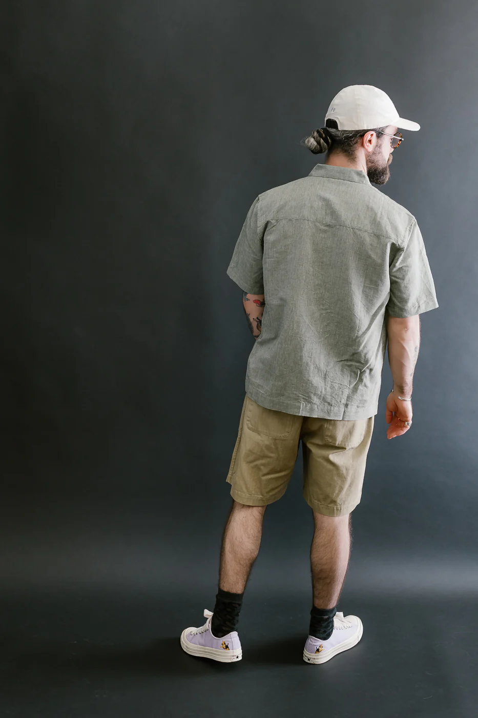 Drawstring Shorts HBT - Sand - Image 7