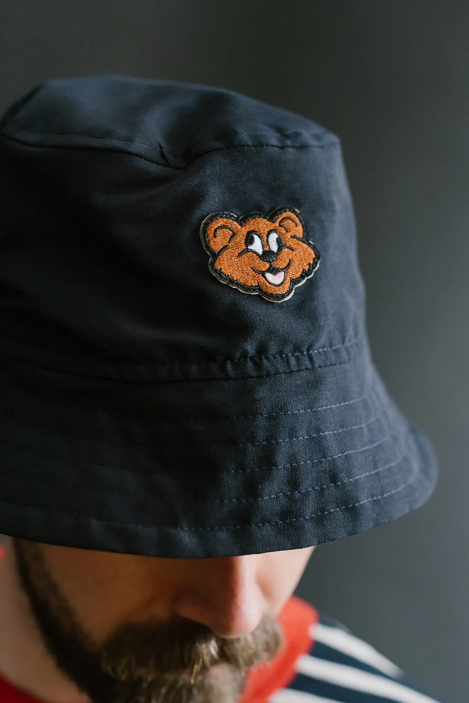 Dream On Dreamer Hat Nylon Shaggy Bear - Navy - Image 6