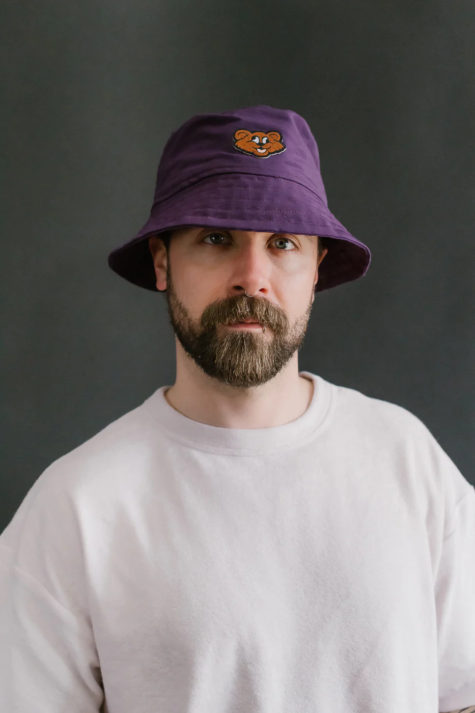 Dream On Dreamer Hat Nylon Shaggy Bear - Purple - Image 3