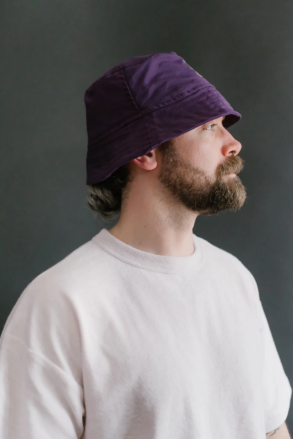 Dream On Dreamer Hat Nylon Shaggy Bear - Purple - Image 5