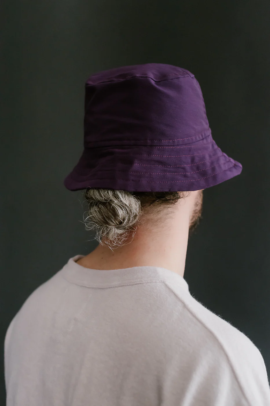 Dream On Dreamer Hat Nylon Shaggy Bear - Purple - Image 6