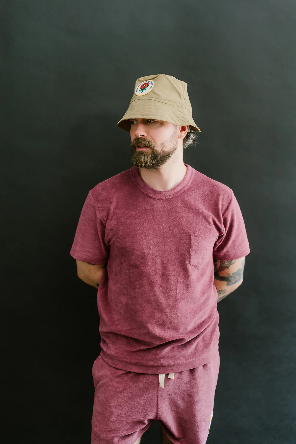 Dream On Dreamer Hat With Patch - Khaki - Image 3