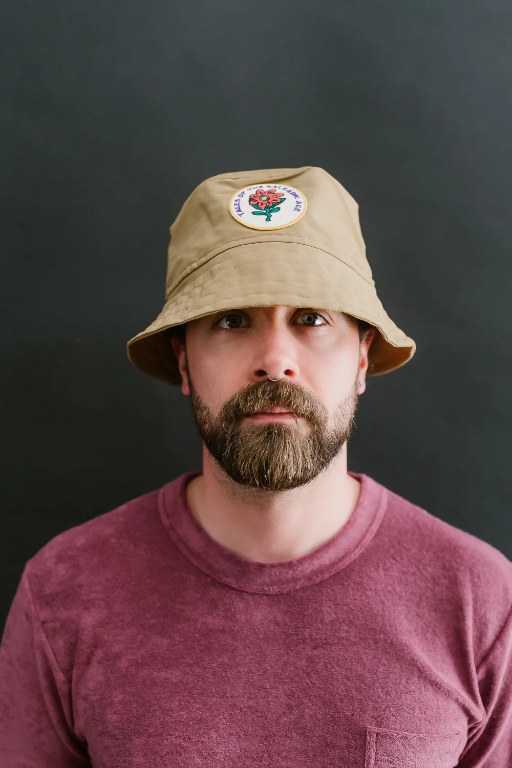 Dream On Dreamer Hat With Patch - Khaki - Image 4