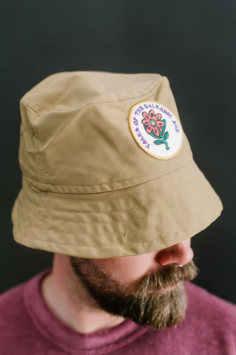 Dream On Dreamer Hat With Patch - Khaki - Image 6