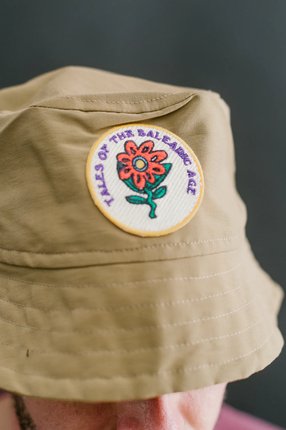 Dream On Dreamer Hat With Patch - Khaki - Image 8
