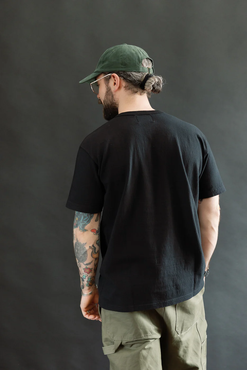 ELS Recycled Cotton Slub Crewneck T-Shirt - Black - Image 10