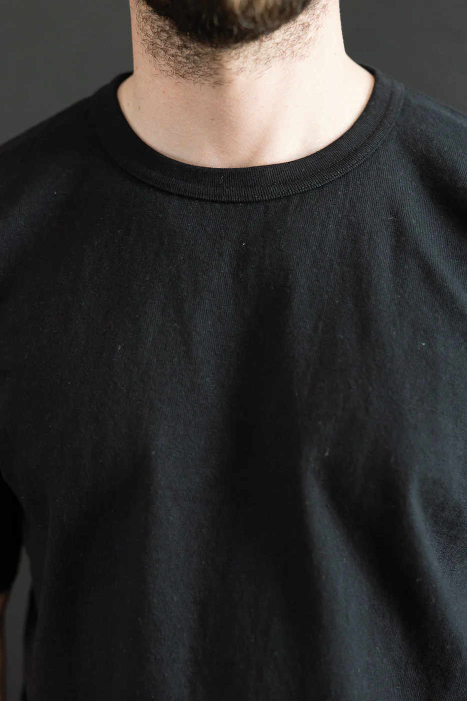 ELS Recycled Cotton Slub Crewneck T-Shirt - Black - Image 15