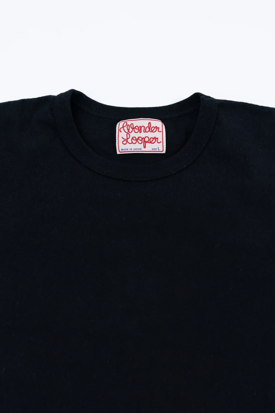 ELS Recycled Cotton Slub Crewneck T-Shirt - Black - Image 2