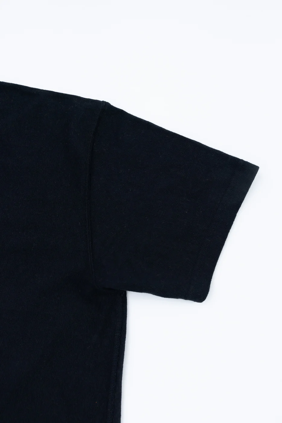 ELS Recycled Cotton Slub Crewneck T-Shirt - Black - Image 3