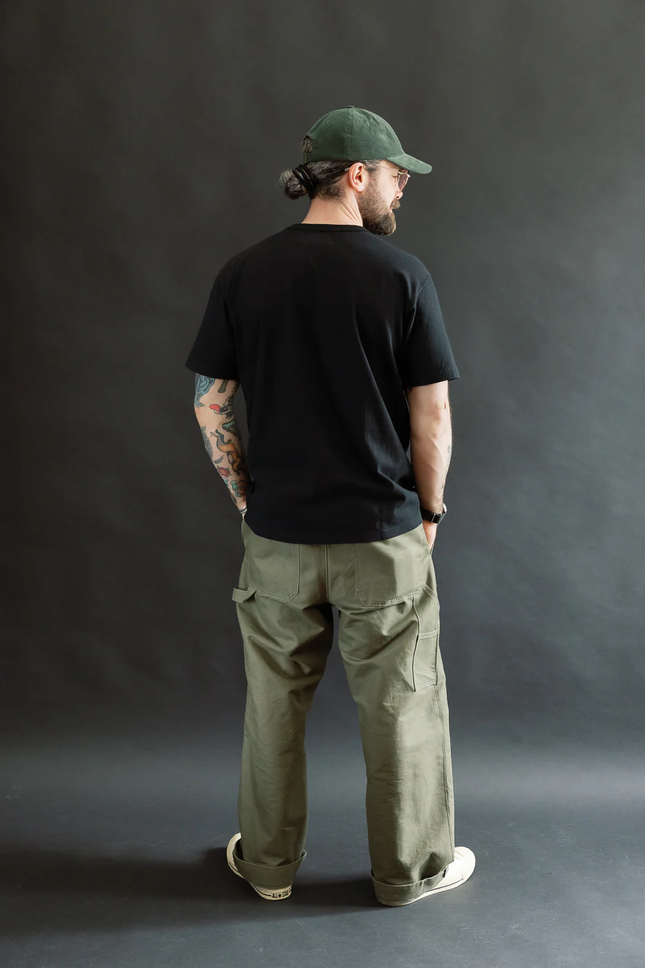ELS Recycled Cotton Slub Crewneck T-Shirt - Black - Image 7