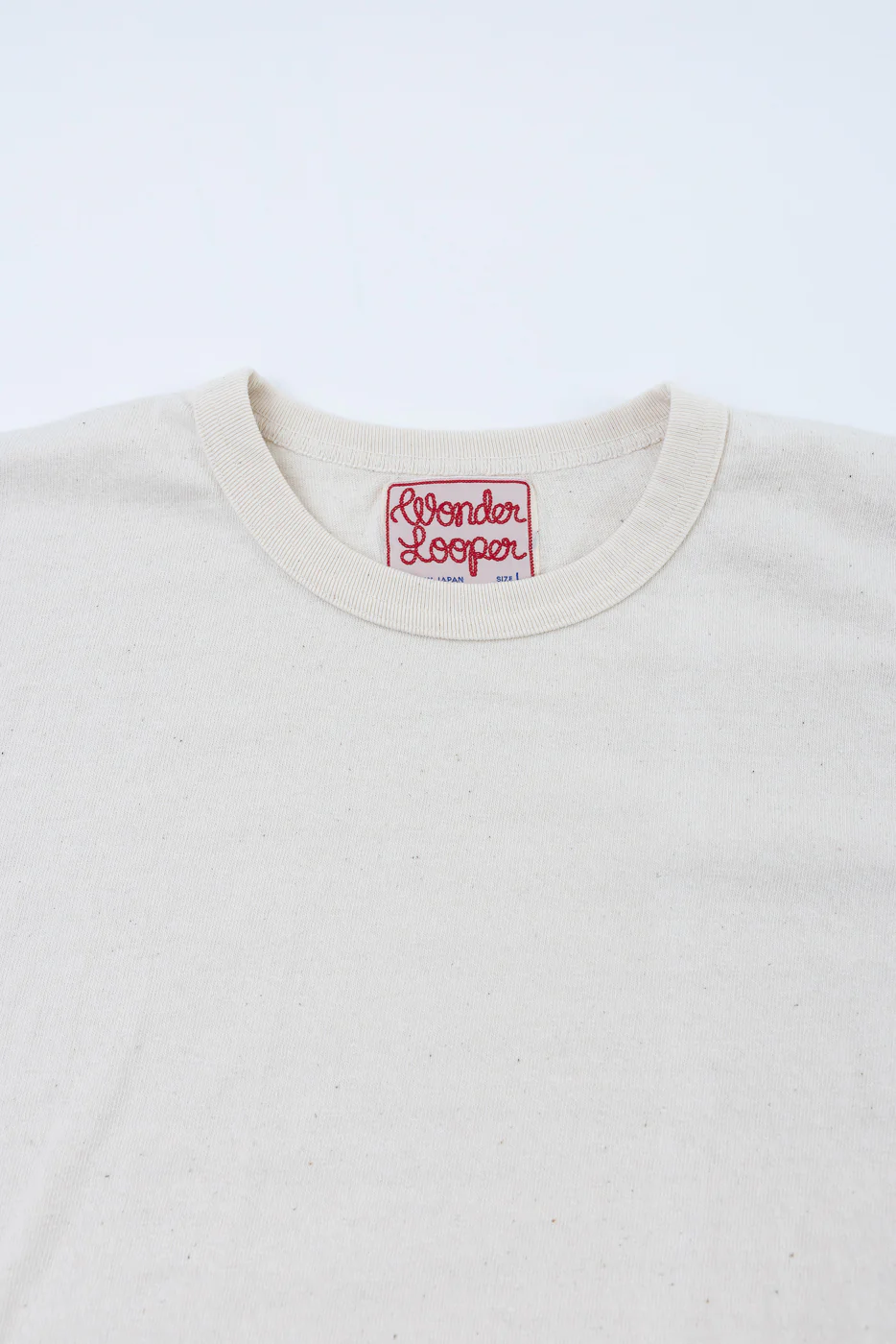 ELS Recycled Cotton Slub Crewneck T-Shirt - Ecru - Image 2