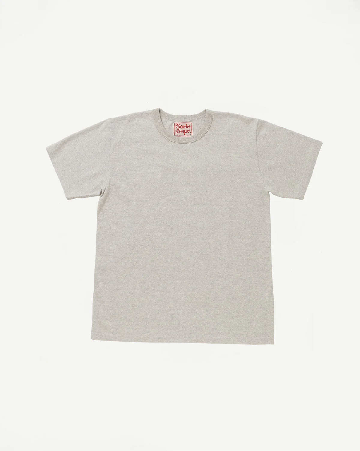 ELS Recycled Cotton Slub Crewneck T-Shirt - Heather Grey