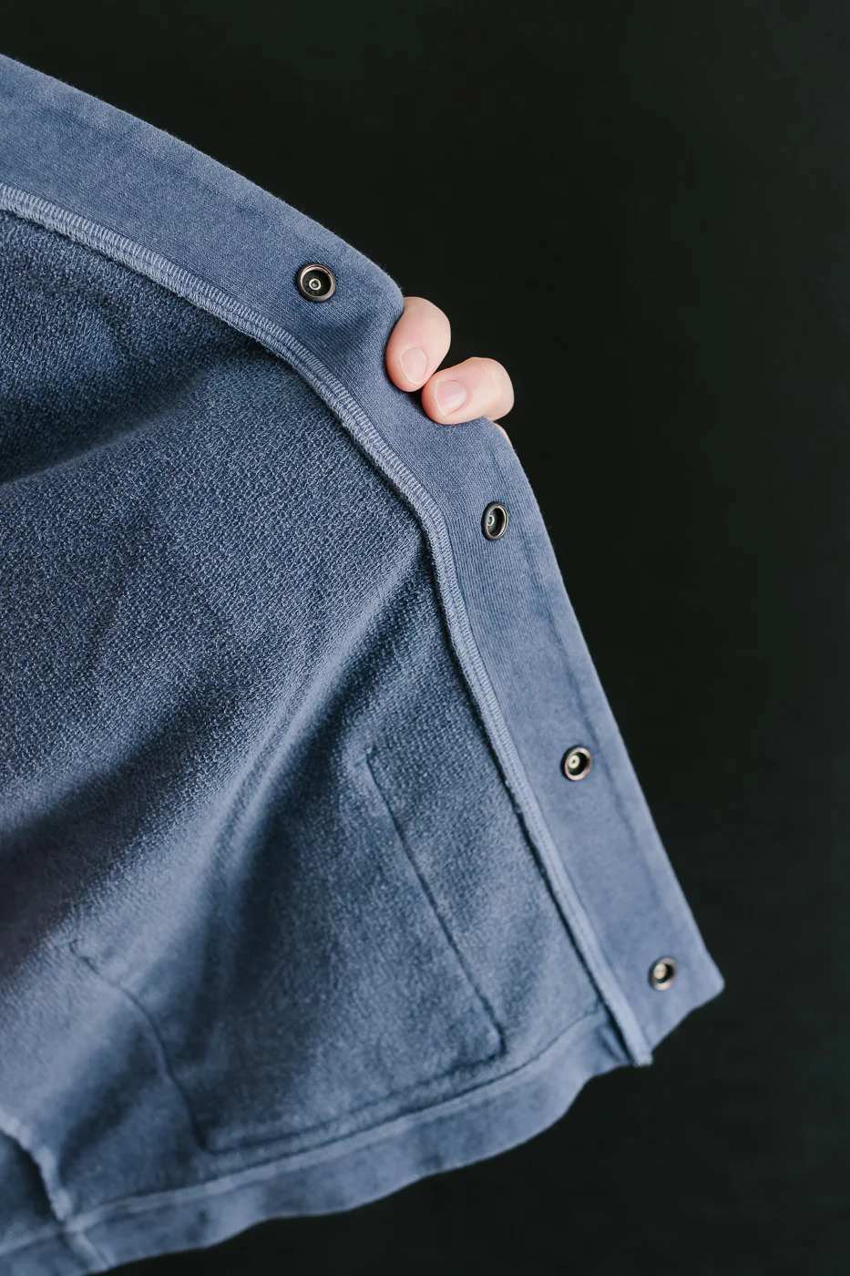 Faded Sweat Cardigan - 363 Fade Blue - Image 16