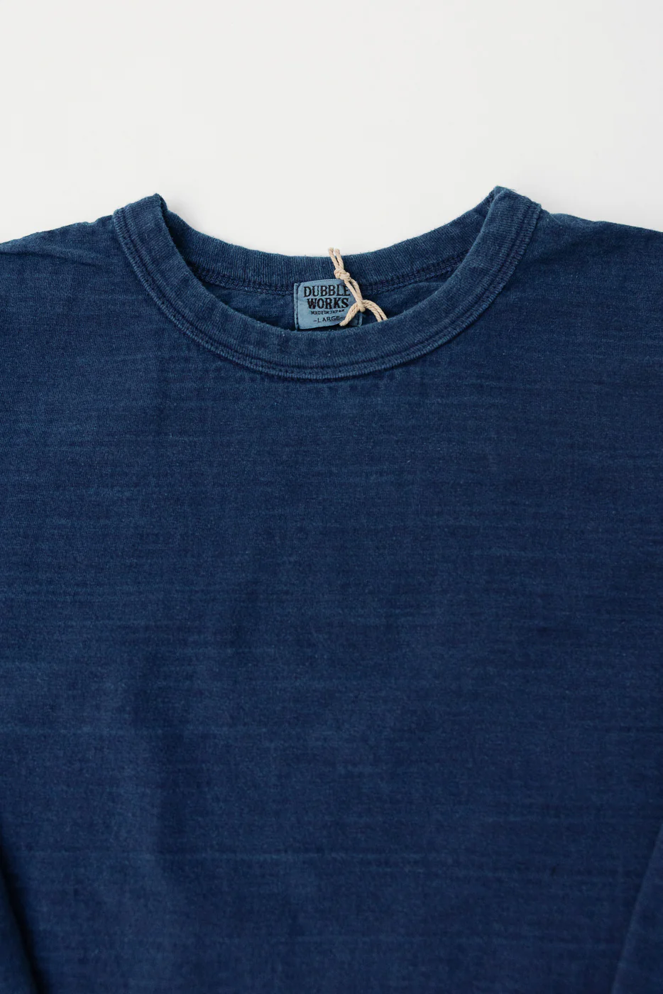 "Fallen Cotton" Midweight Tee Long Sleeve - Indigo - Image 2