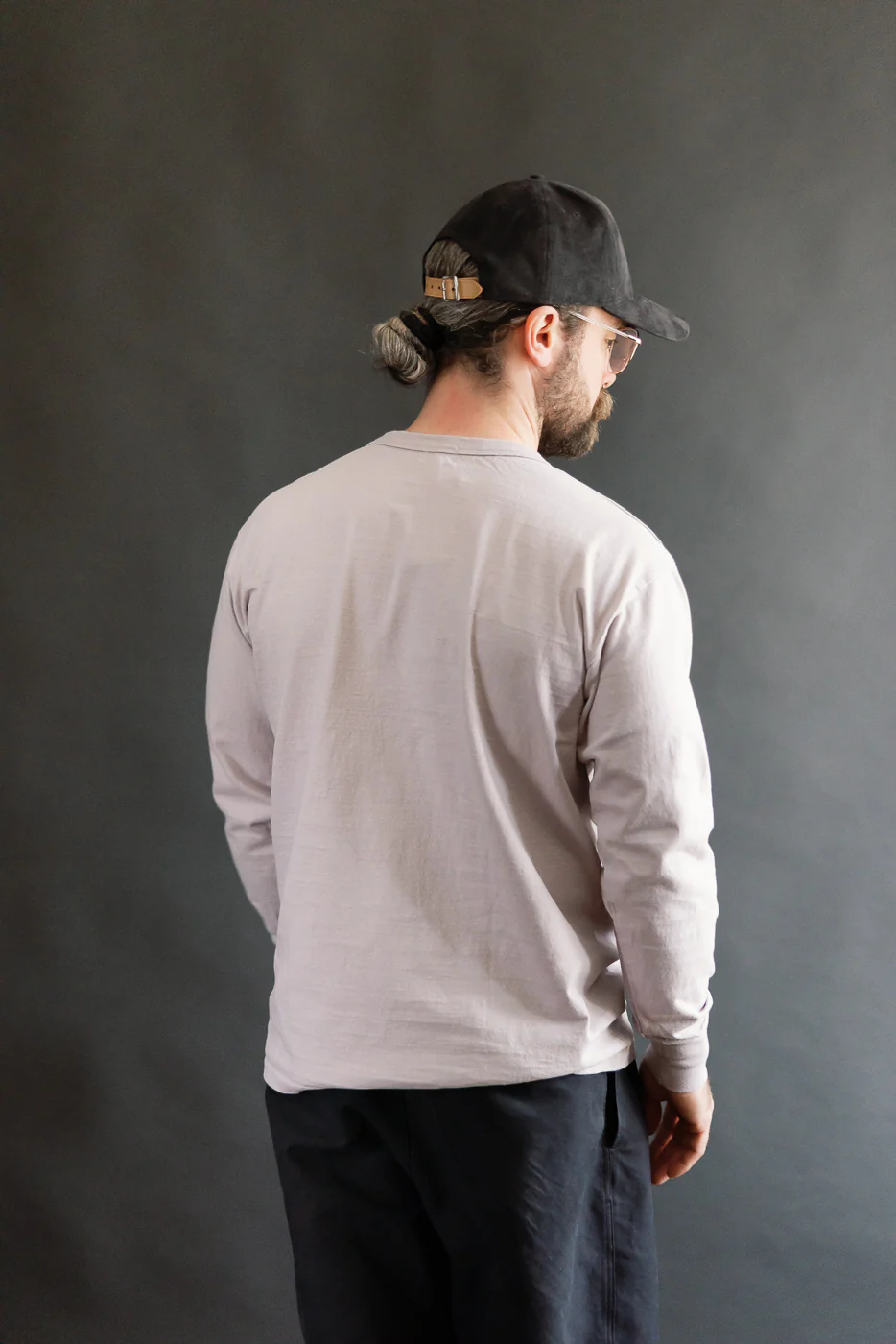 "Fallen Cotton" Midweight Tee Long Sleeve - Lavender - Image 11