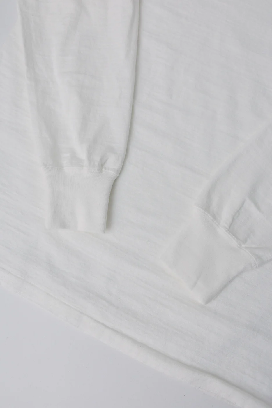 "Fallen Cotton" Midweight Tee Long Sleeve - Off White - Image 3