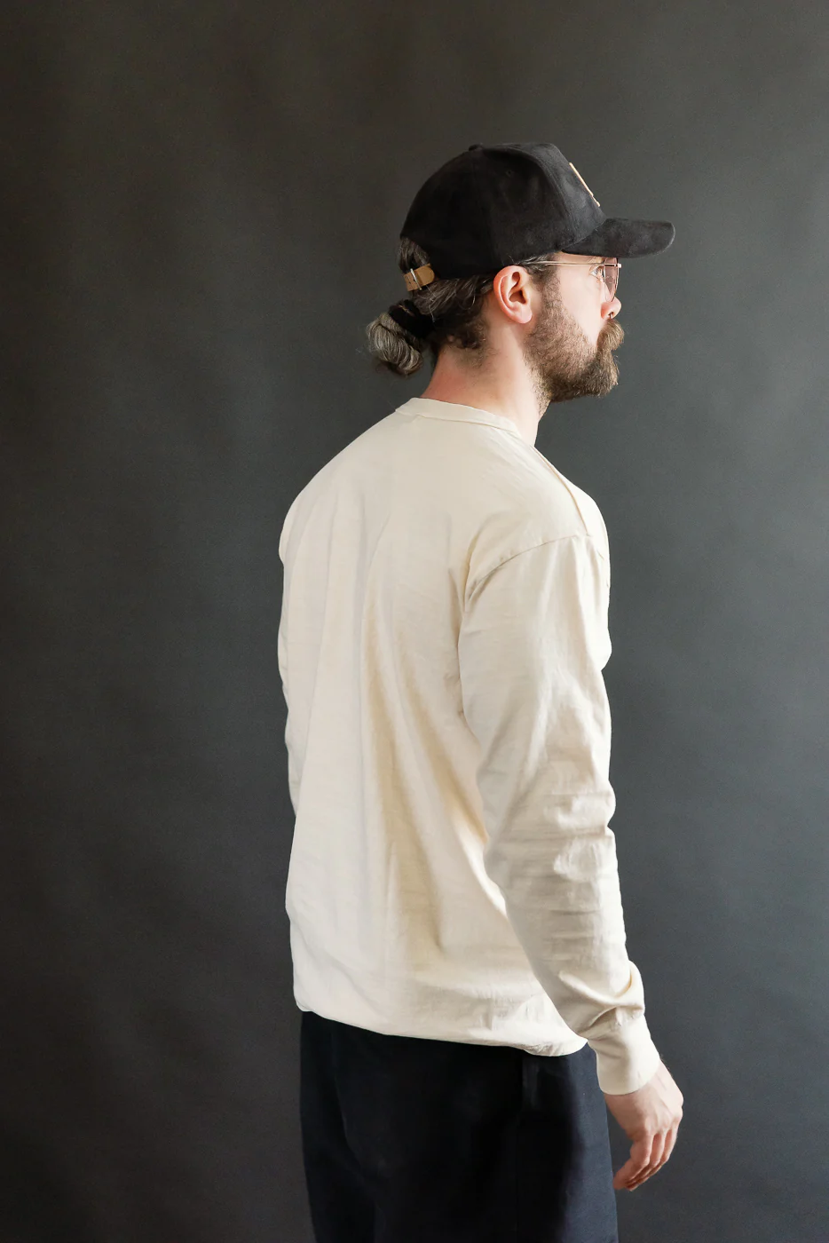 "Fallen Cotton" Midweight Tee Long Sleeve - PD Cream - Image 10