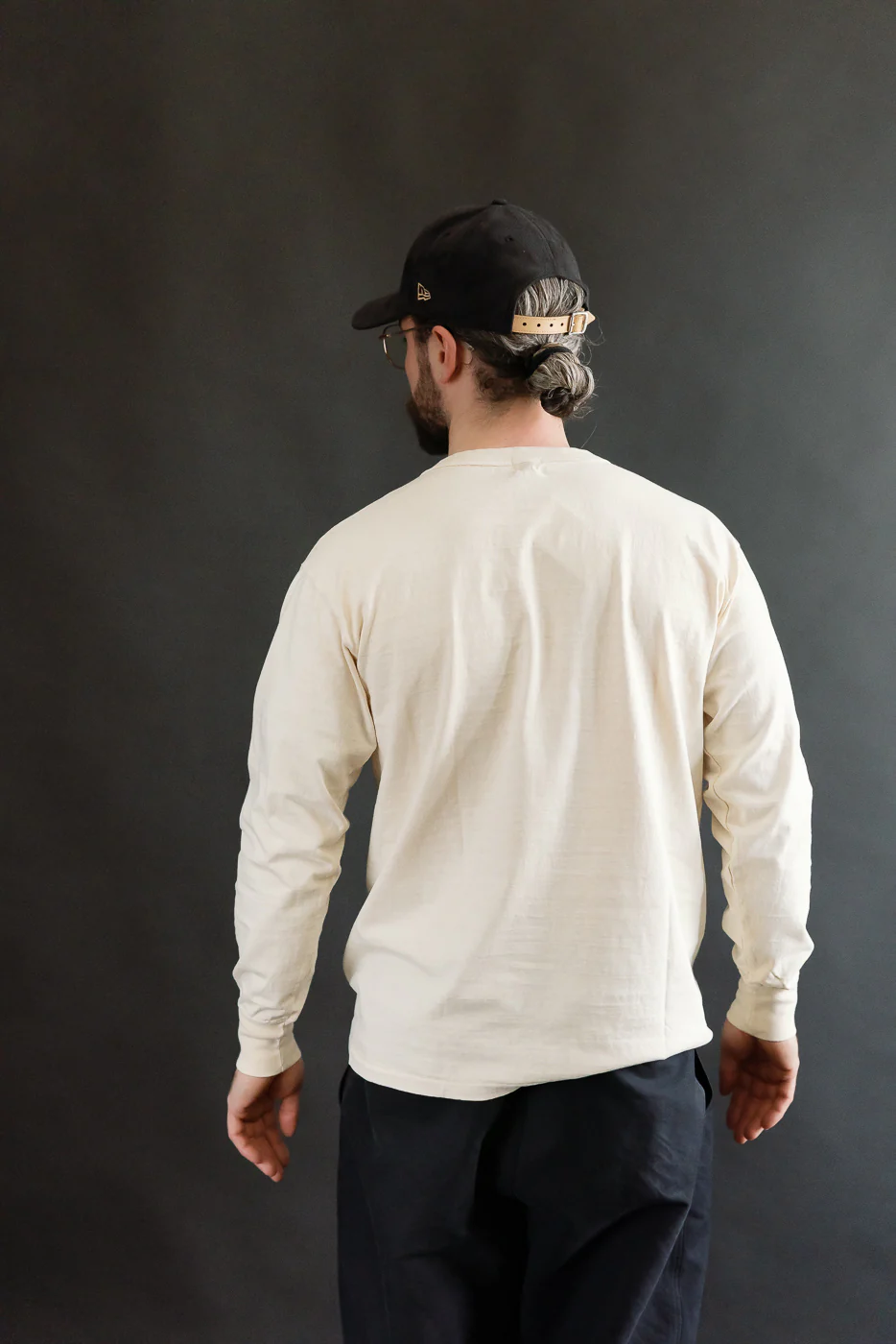"Fallen Cotton" Midweight Tee Long Sleeve - PD Cream - Image 11
