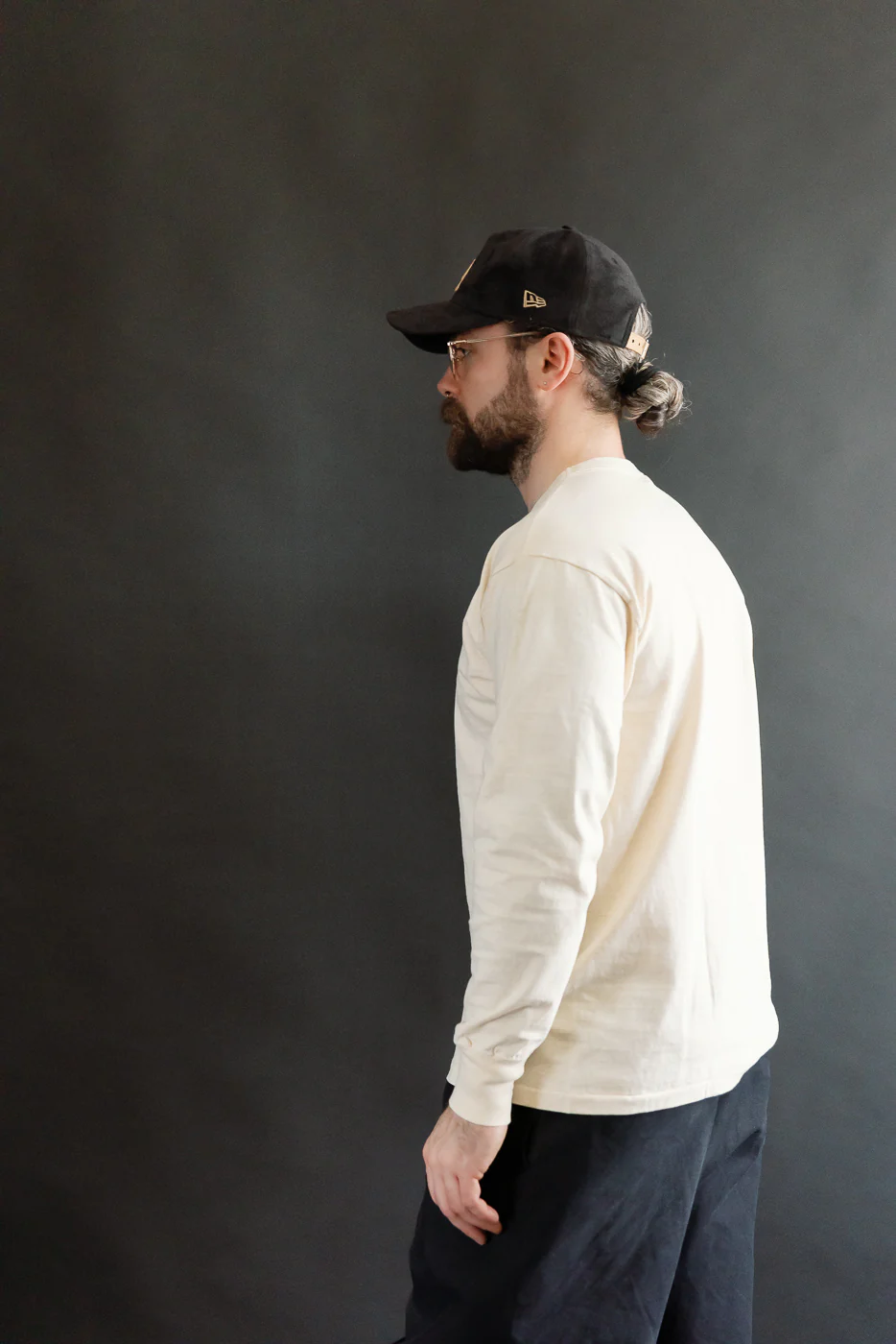 "Fallen Cotton" Midweight Tee Long Sleeve - PD Cream - Image 12