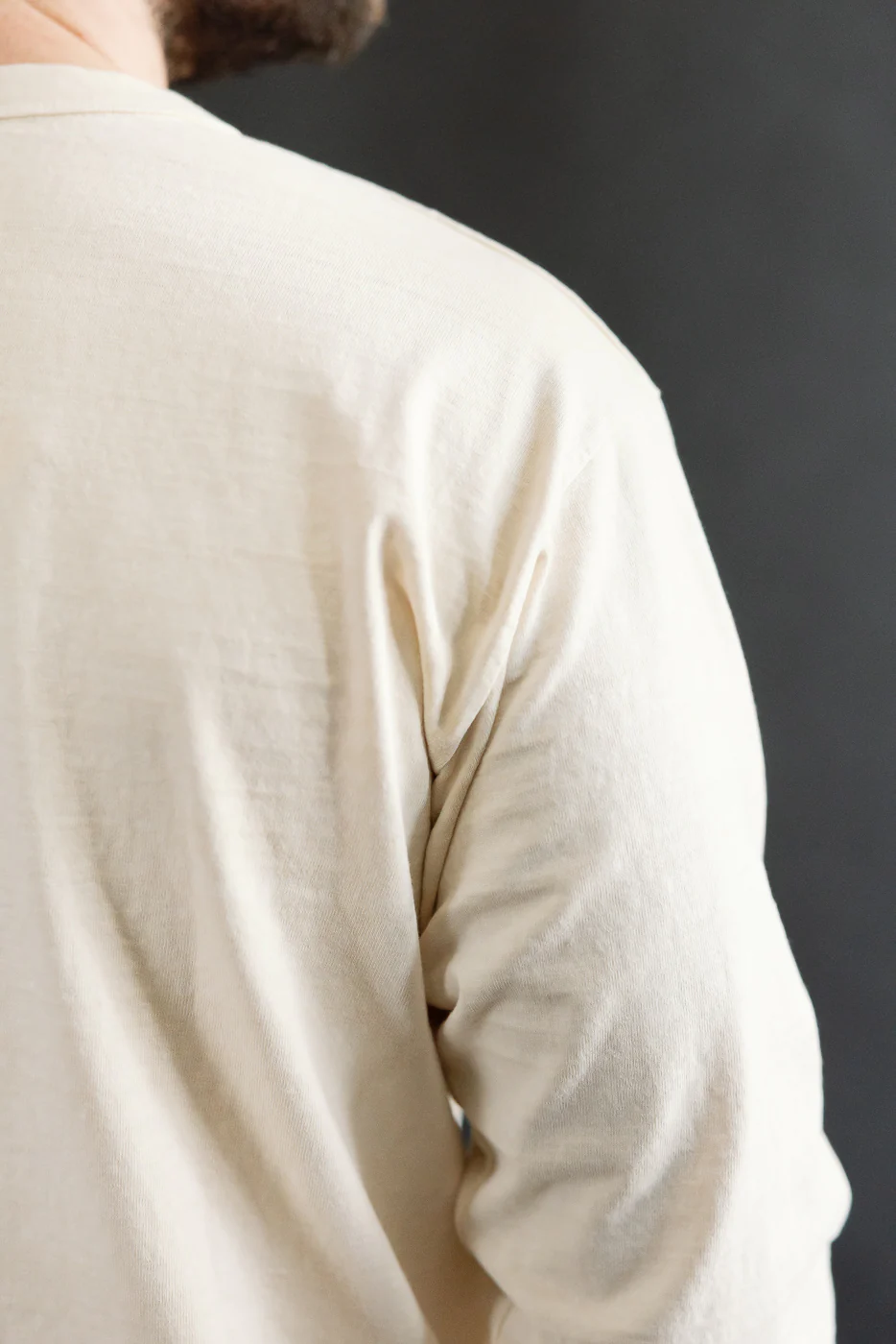 "Fallen Cotton" Midweight Tee Long Sleeve - PD Cream - Image 18