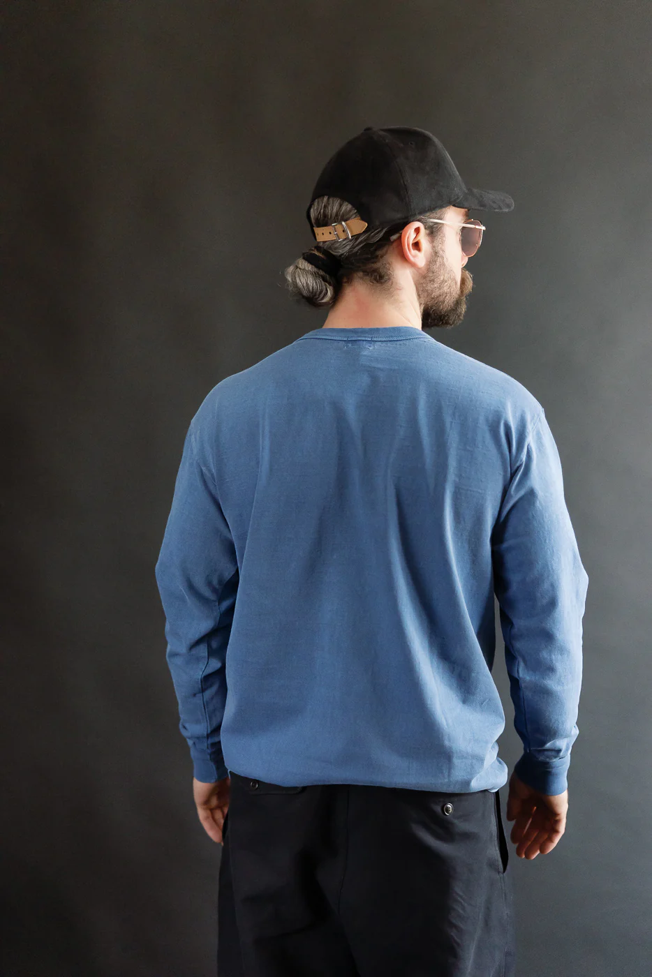 "Fallen Cotton" Midweight Tee Long Sleeve - PD Indigo - Image 10