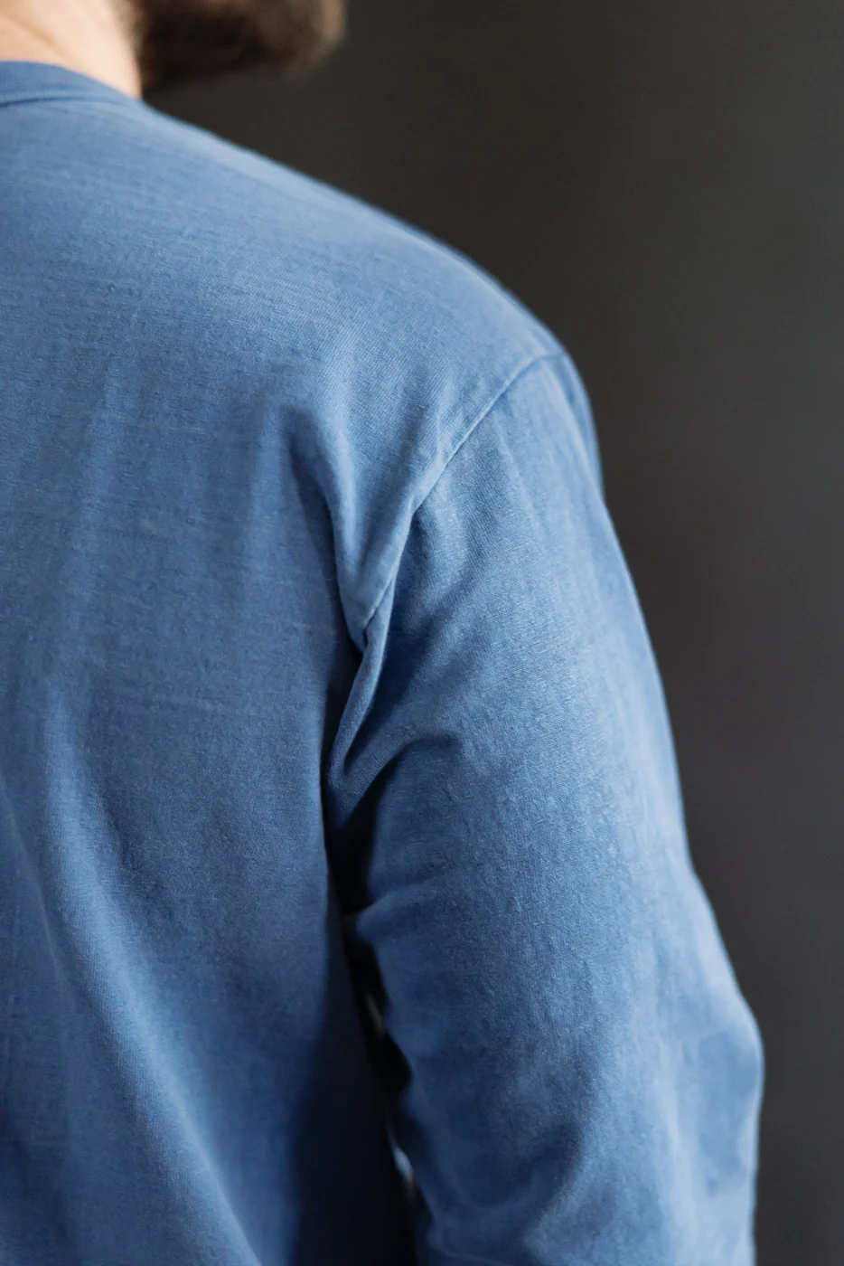 "Fallen Cotton" Midweight Tee Long Sleeve - PD Indigo - Image 17