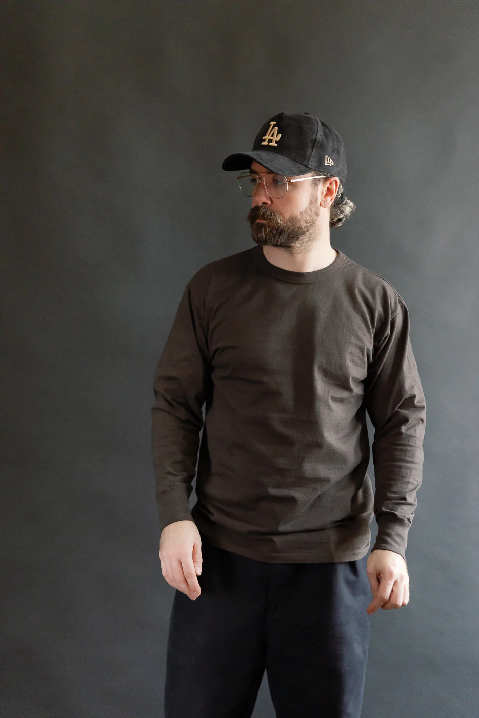 "Fallen Cotton" Midweight Tee Long Sleeve - Sumikuro - Image 12