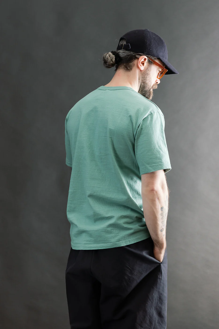 "Fallen Cotton" Midweight Tee Short Sleeve - Emerald - Image 11