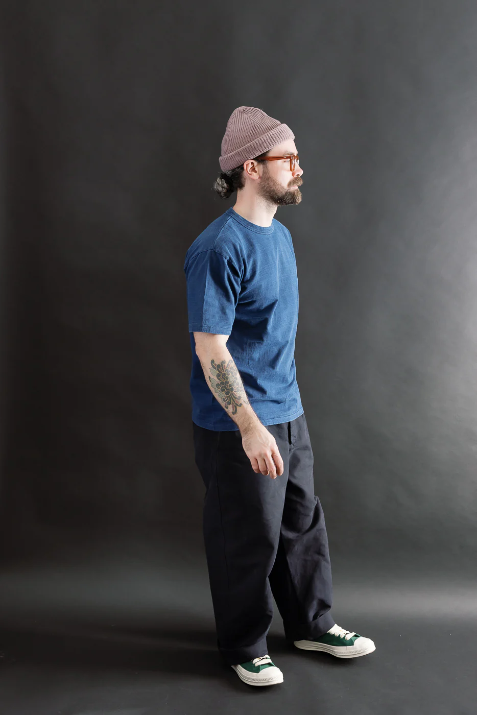 "Fallen Cotton" Midweight Tee Short Sleeve - Indigo - Image 6