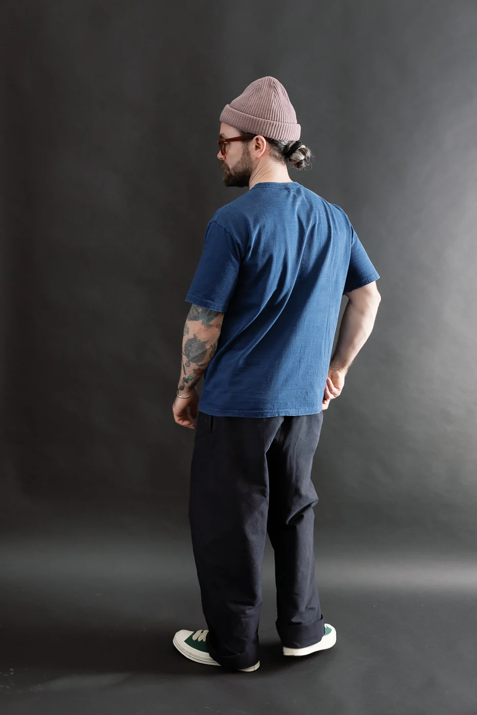 "Fallen Cotton" Midweight Tee Short Sleeve - Indigo - Image 8
