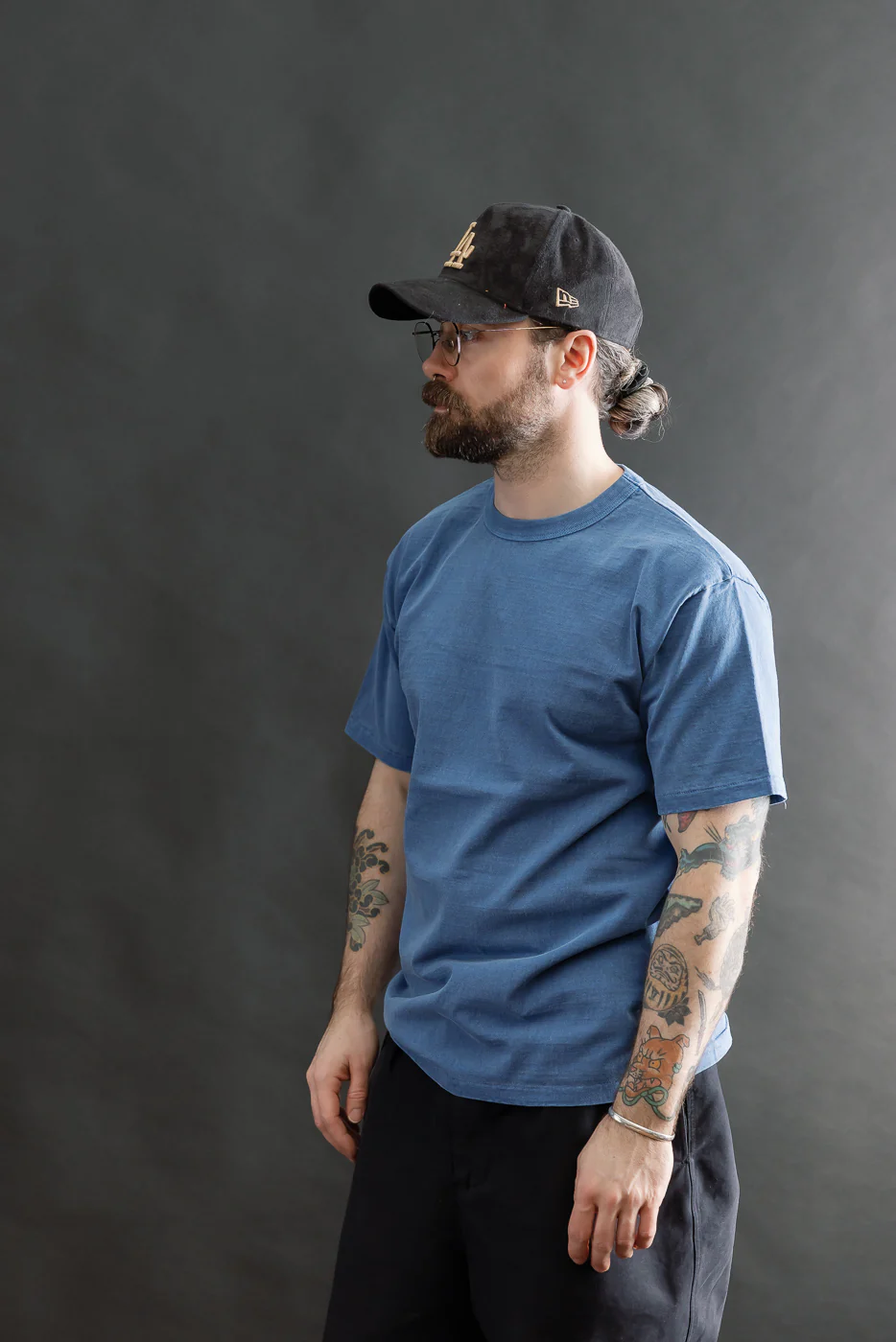 "Fallen Cotton" Midweight Tee Short Sleeve - PD Light Indigo - Image 10
