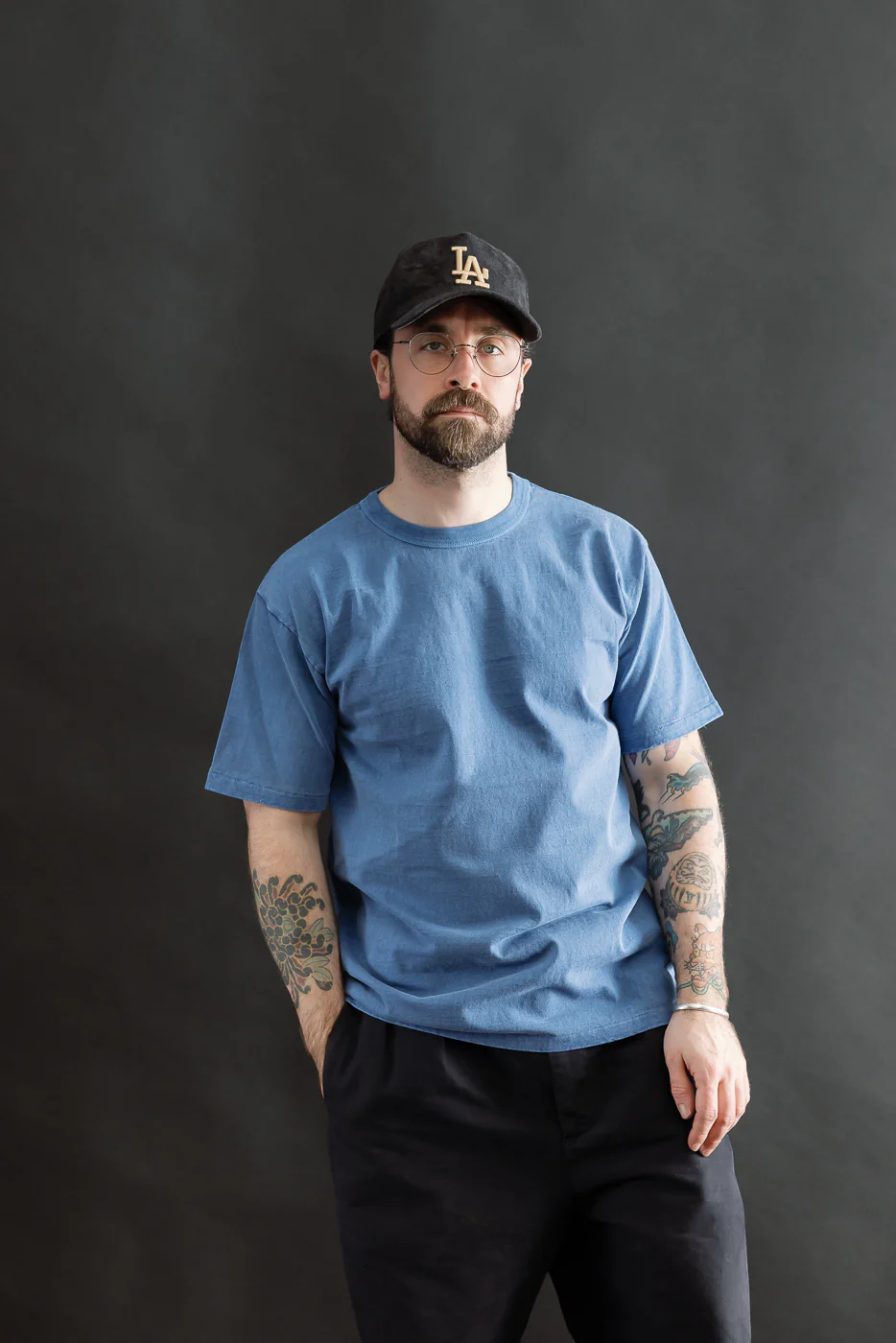 "Fallen Cotton" Midweight Tee Short Sleeve - PD Light Indigo - Image 14